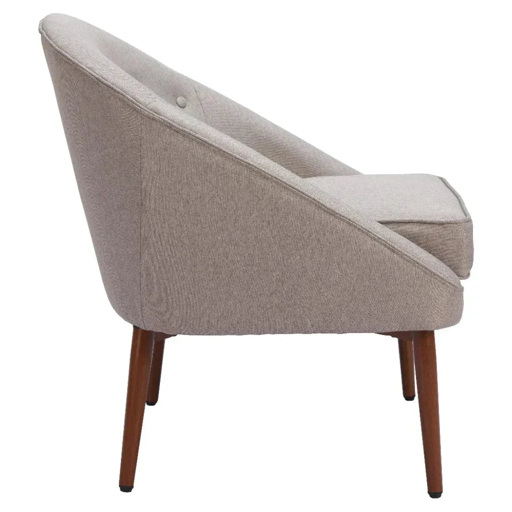 Carter Accent Chair Gray - LOOMLAN - Zuo Modern - Accent Chairs