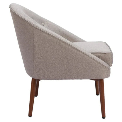 Carter Accent Chair Gray - LOOMLAN - Zuo Modern - Accent Chairs