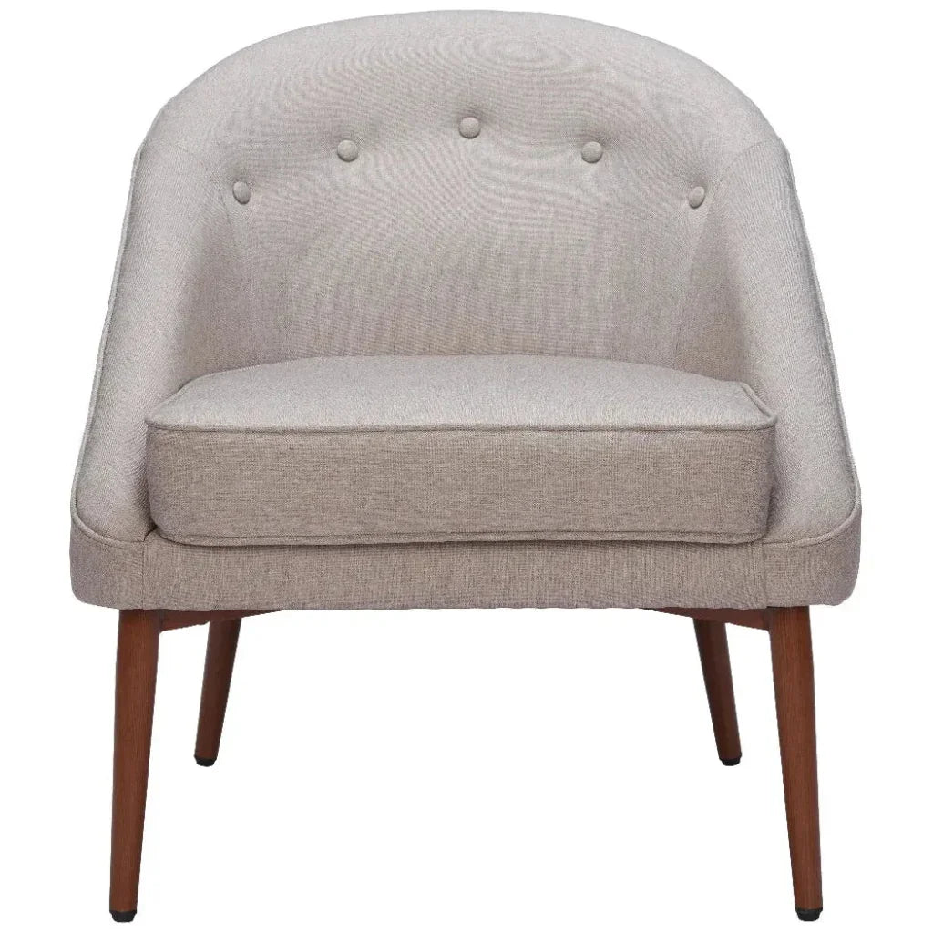 Carter Accent Chair Gray - LOOMLAN - Zuo Modern - Accent Chairs