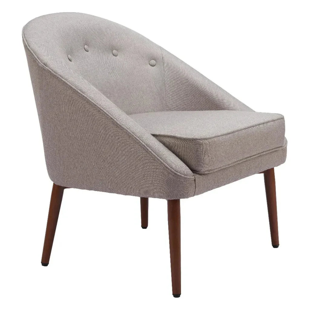 Carter Accent Chair Gray - LOOMLAN - Zuo Modern - Accent Chairs
