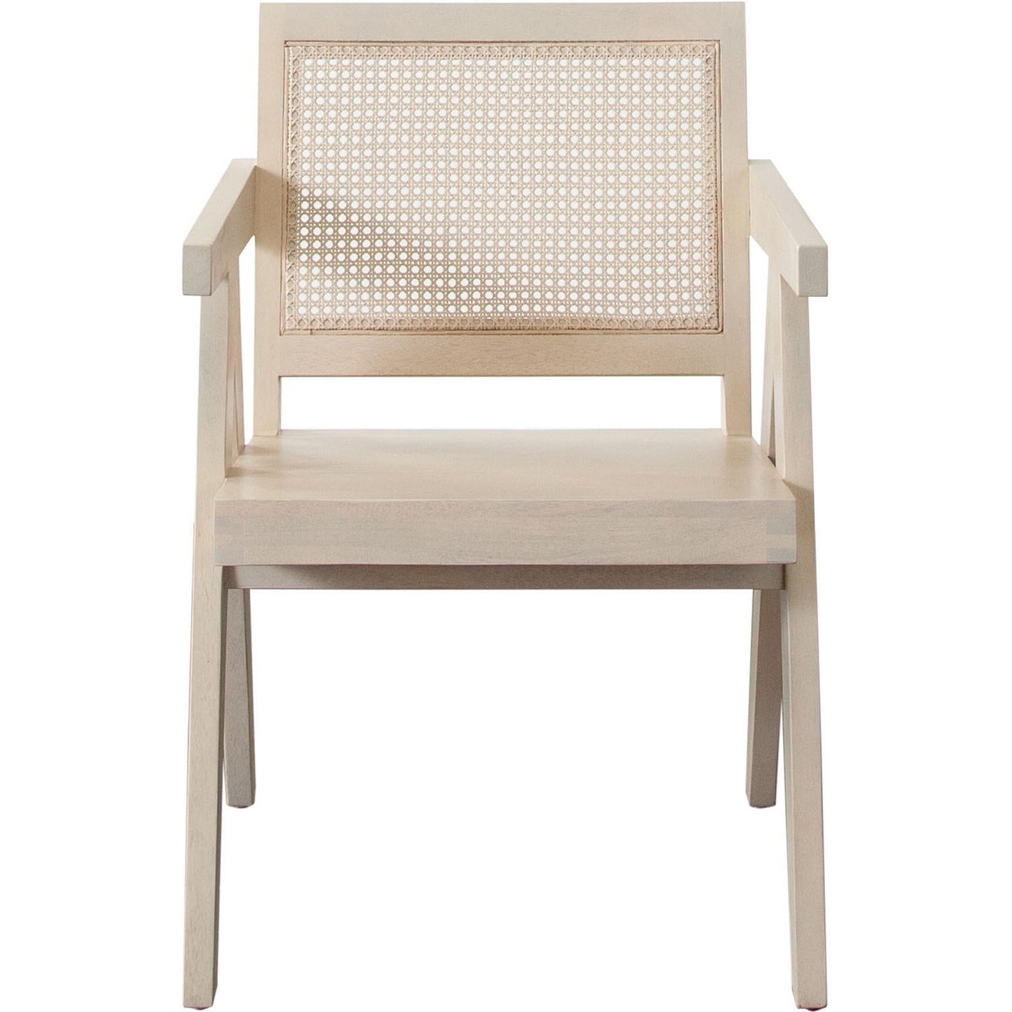 Carter Accent Chair in Solid Wood Frame