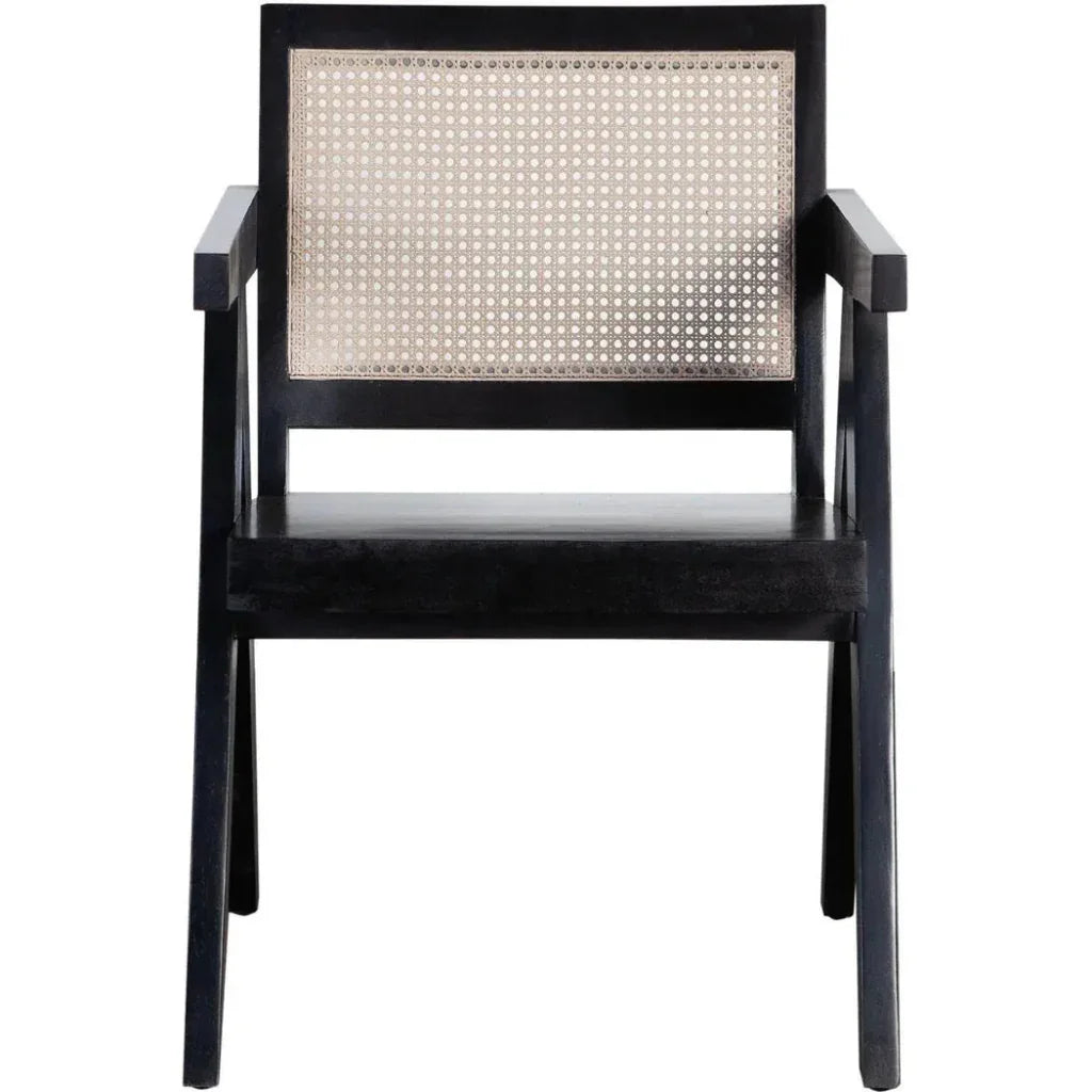 Carter Accent Chair in Solid Wood in Black - LOOMLAN - Diamond Sofa - Accent Chairs