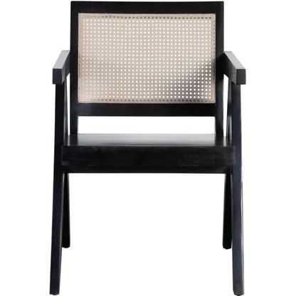 Carter Accent Chair in Solid Wood in Black - LOOMLAN - Diamond Sofa - Accent Chairs