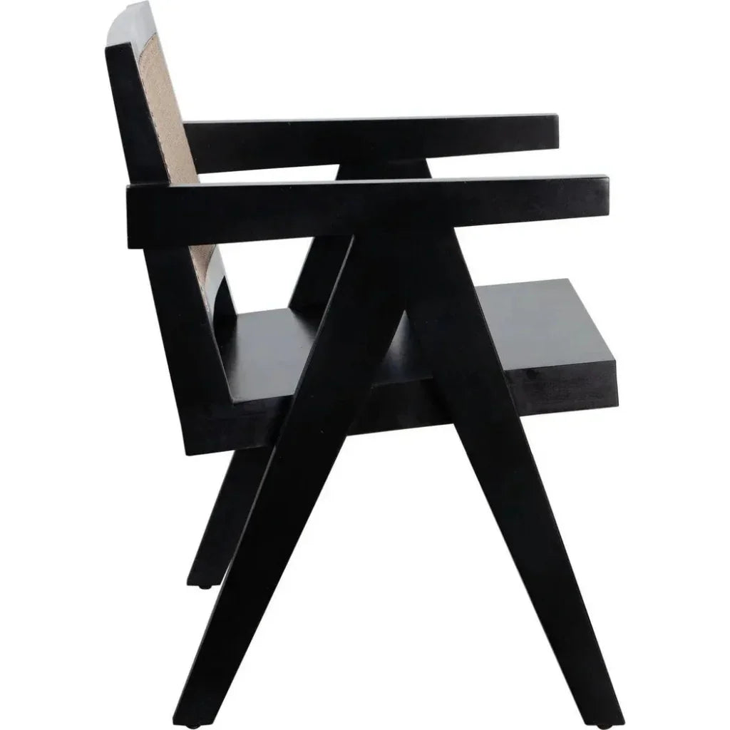 Carter Accent Chair in Solid Wood in Black - LOOMLAN - Diamond Sofa - Accent Chairs