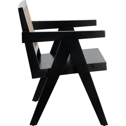 Carter Accent Chair in Solid Wood in Black - LOOMLAN - Diamond Sofa - Accent Chairs