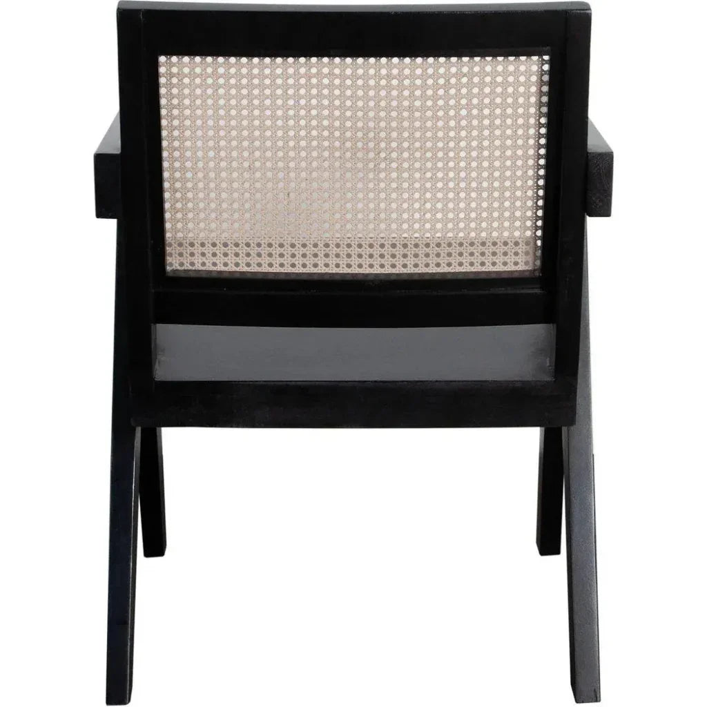 Carter Accent Chair in Solid Wood in Black - LOOMLAN - Diamond Sofa - Accent Chairs