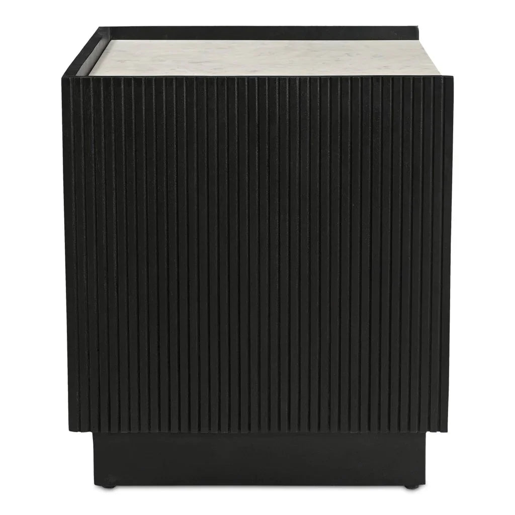 Carter Black Marble Top Nightstand - LOOMLAN - Moe's Home - Nightstands