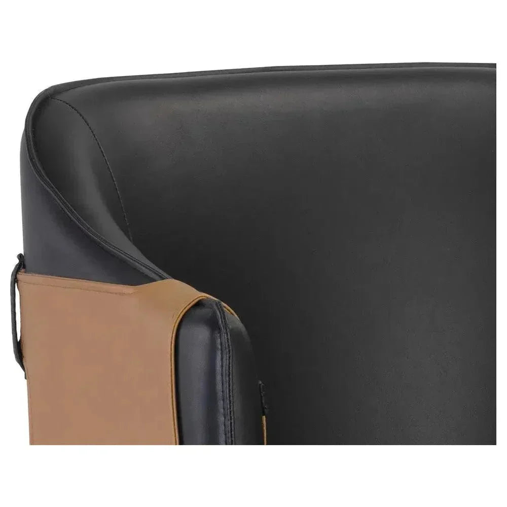 Carter Leather Barstool - LOOMLAN - SUNPAN - Bar Stools