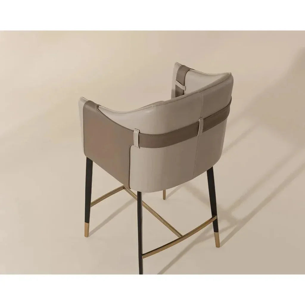 Carter Leather Counter Stool - LOOMLAN - SUNPAN - Counter Stools