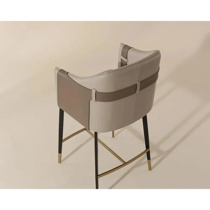 Carter Leather Counter Stool - LOOMLAN - SUNPAN - Counter Stools