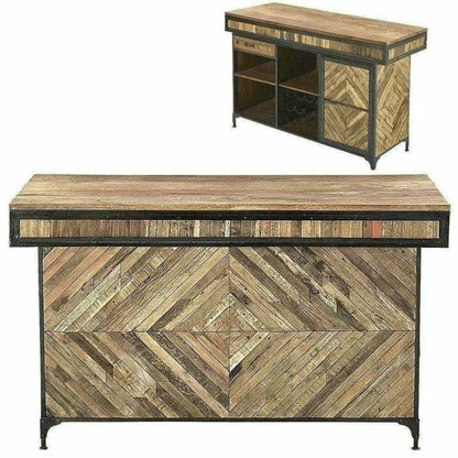 Carveth Home Bar Island Server with Counter-Home Bar Islands-LOOMLAN-LOOMLAN