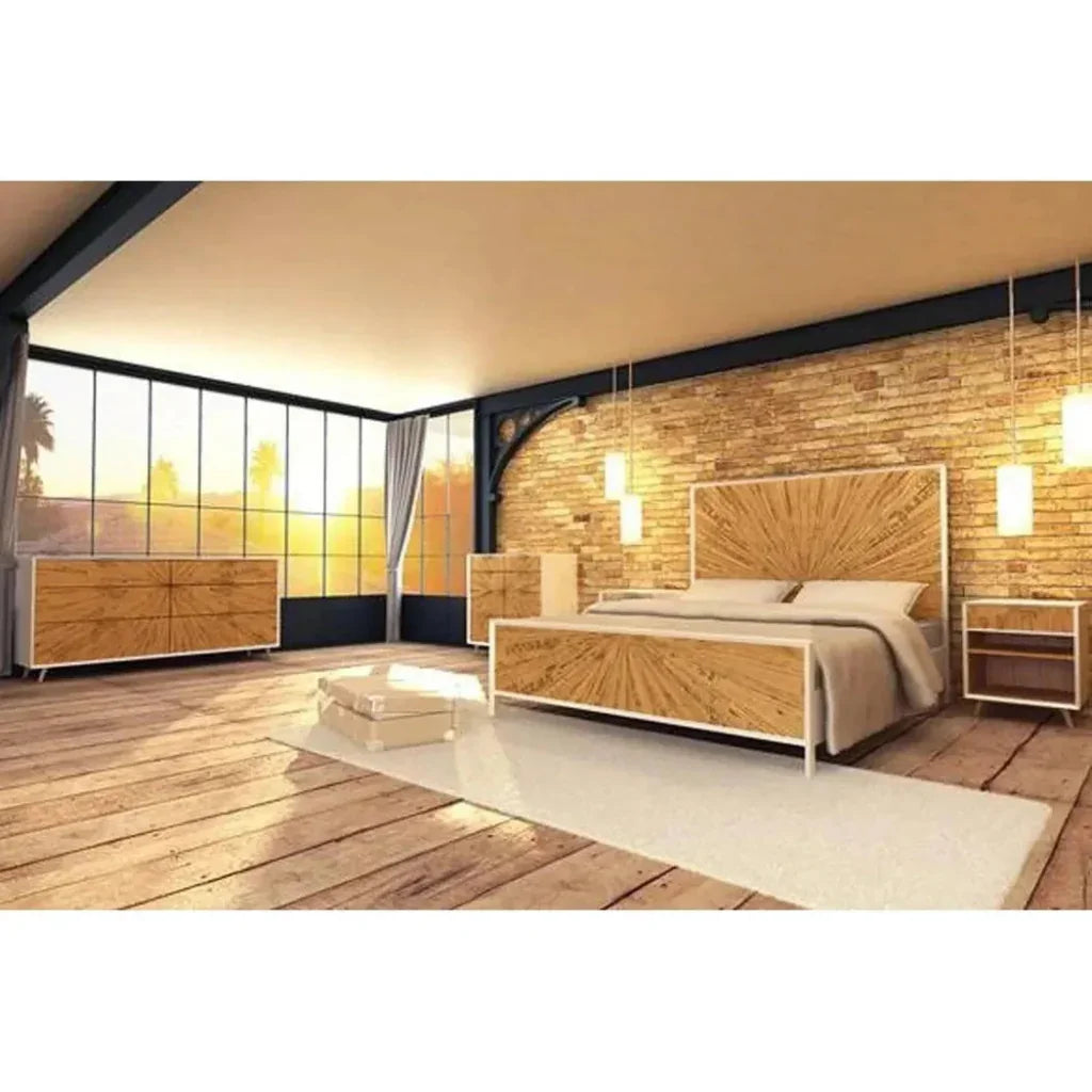 Casablanca Reclaimed Wood Bed Frame - LOOMLAN - LH Imports - Beds