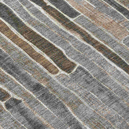 Casava Gray Washable Indoor - Outdoor Rug - LOOMLAN - LOOMLAN Rugs - Outdoor Rugs