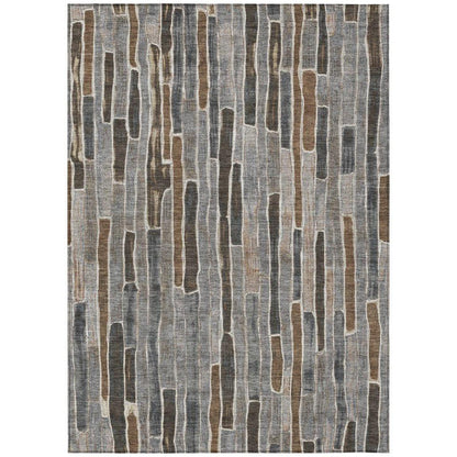 Casava Gray Washable Indoor - Outdoor Rug - LOOMLAN - LOOMLAN Rugs - Outdoor Rugs