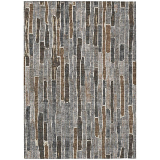 Casava Gray Washable Indoor - Outdoor Rug - LOOMLAN - LOOMLAN Rugs - Outdoor Rugs