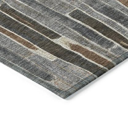 Casava Gray Washable Indoor - Outdoor Rug - LOOMLAN - LOOMLAN Rugs - Outdoor Rugs