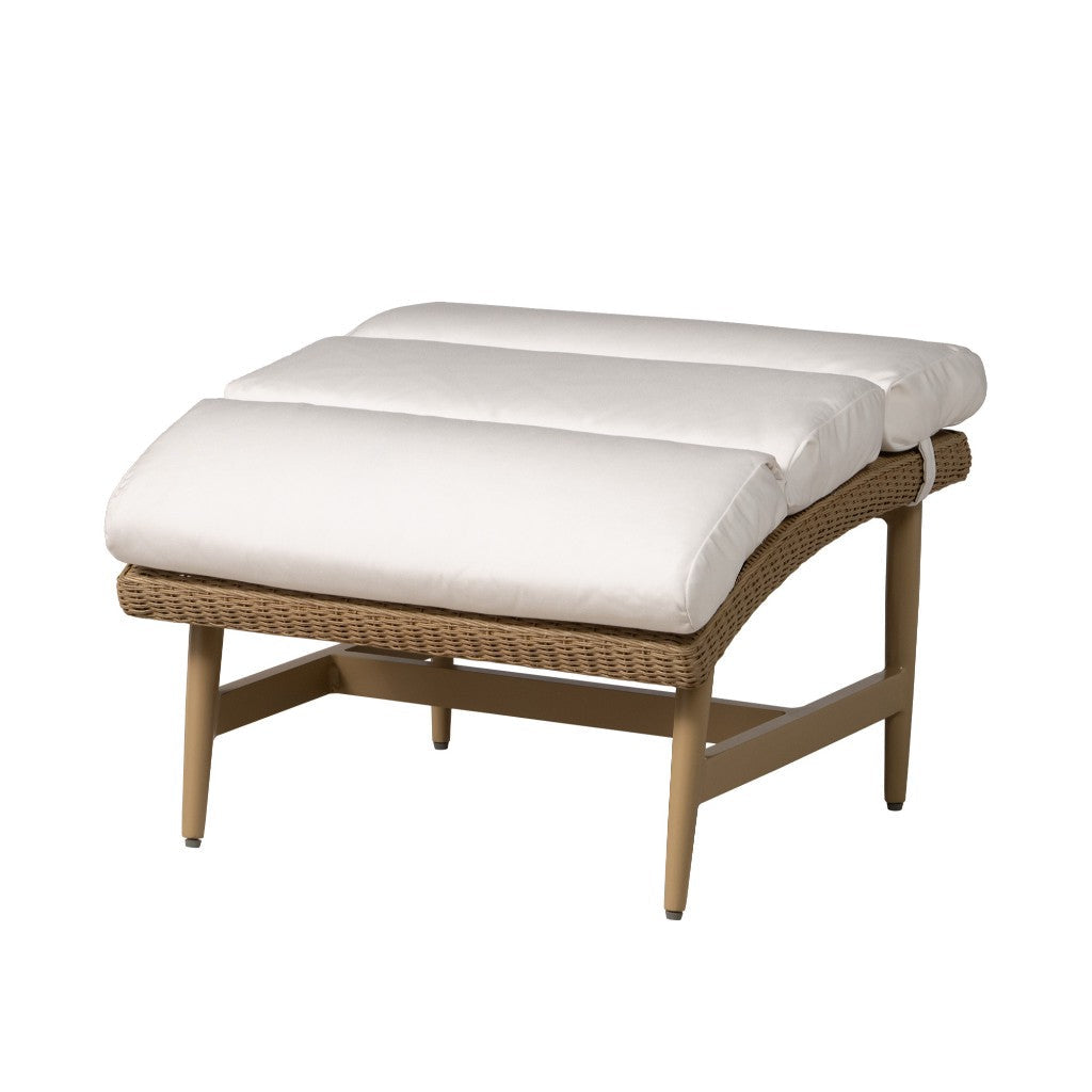 Cascade Aluminum Outdoor Ottoman-Outdoor Ottomans-Lloyd Flanders-LOOMLAN