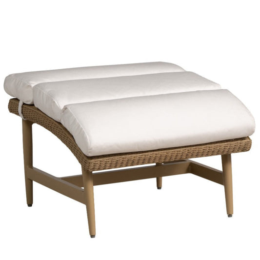 Cascade Aluminum Outdoor Ottoman-Outdoor Ottomans-Lloyd Flanders-LOOMLAN