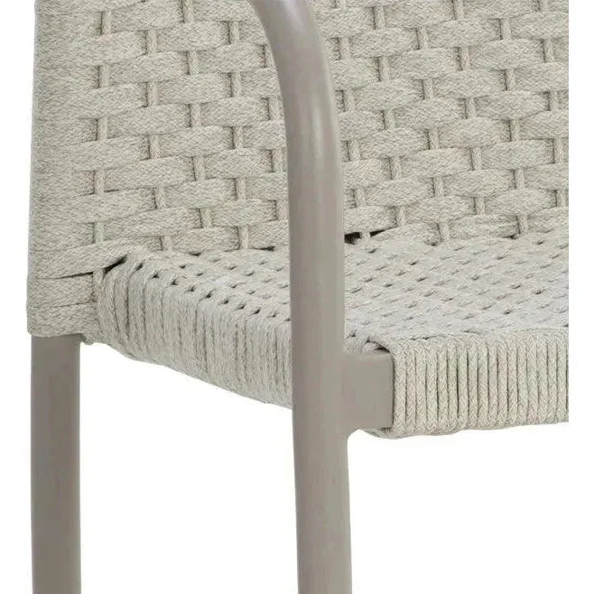 Casella Stackable Dining Armchair Cream - Classic 2PC-Outdoor Dining Chairs-SUNPAN-LOOMLAN