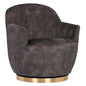Casey Fabric Swivel Lounge Chair - LOOMLAN - SUNPAN - Club Chairs
