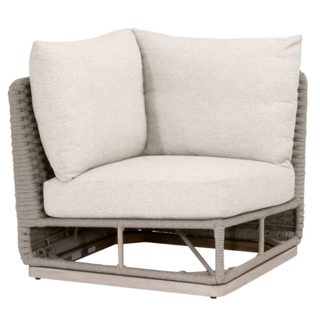 Caspian Olefin Fabric Outdoor Modular Corner Sofa - LOOMLAN - Essentials For Living - Outdoor Sofas & Loveseats