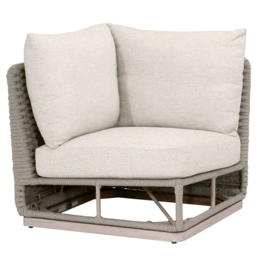 Caspian Olefin Fabric Outdoor Modular Corner Sofa - LOOMLAN - Essentials For Living - Outdoor Sofas & Loveseats