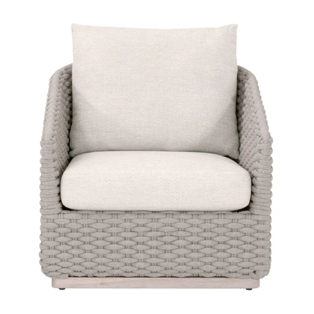 Caspian Olefin Fabric Outdoor Sofa Chair-Outdoor Accent Chairs-Essentials For Living-LOOMLAN
