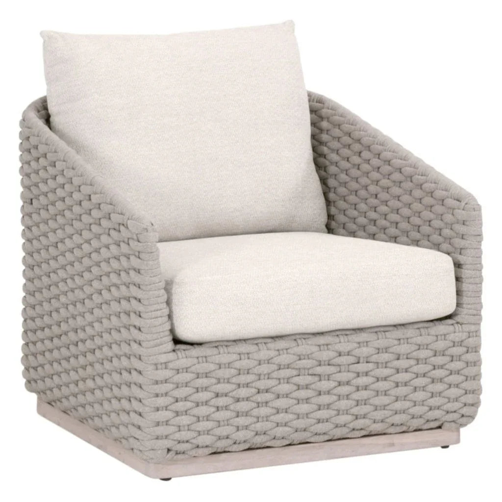 Caspian Olefin Fabric Outdoor Sofa Chair-Outdoor Accent Chairs-Essentials For Living-LOOMLAN