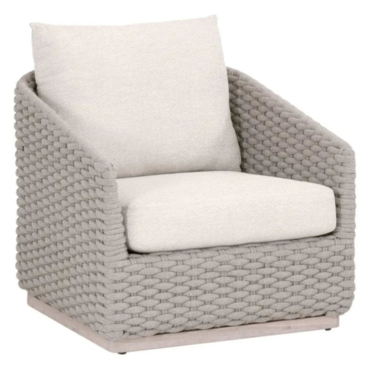 Caspian Olefin Fabric Outdoor Sofa Chair-Outdoor Accent Chairs-Essentials For Living-LOOMLAN