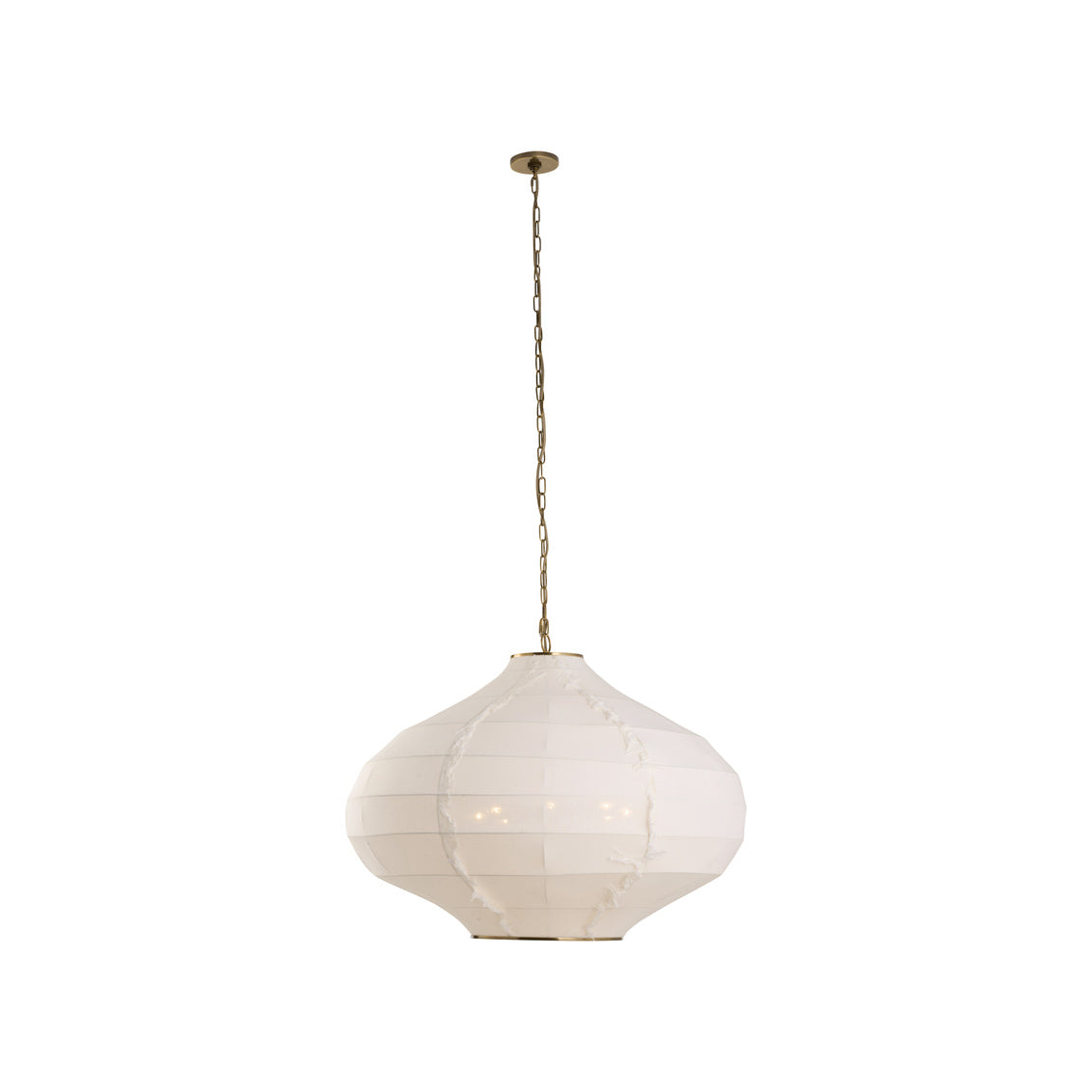 Cassidy Linen Fabric Shade White Pendant