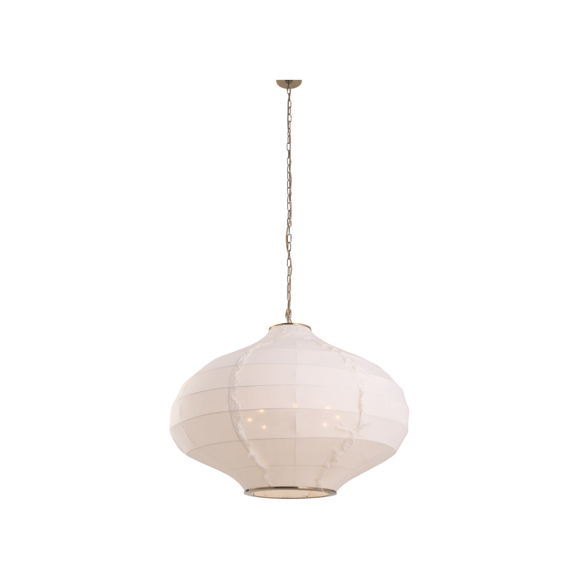 Cassidy Linen Fabric Shade White Pendant
