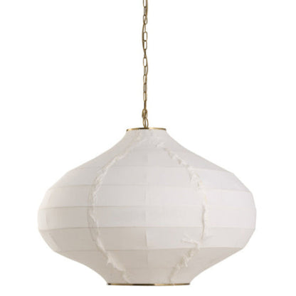 Cassidy Linen Fabric Shade White Pendant