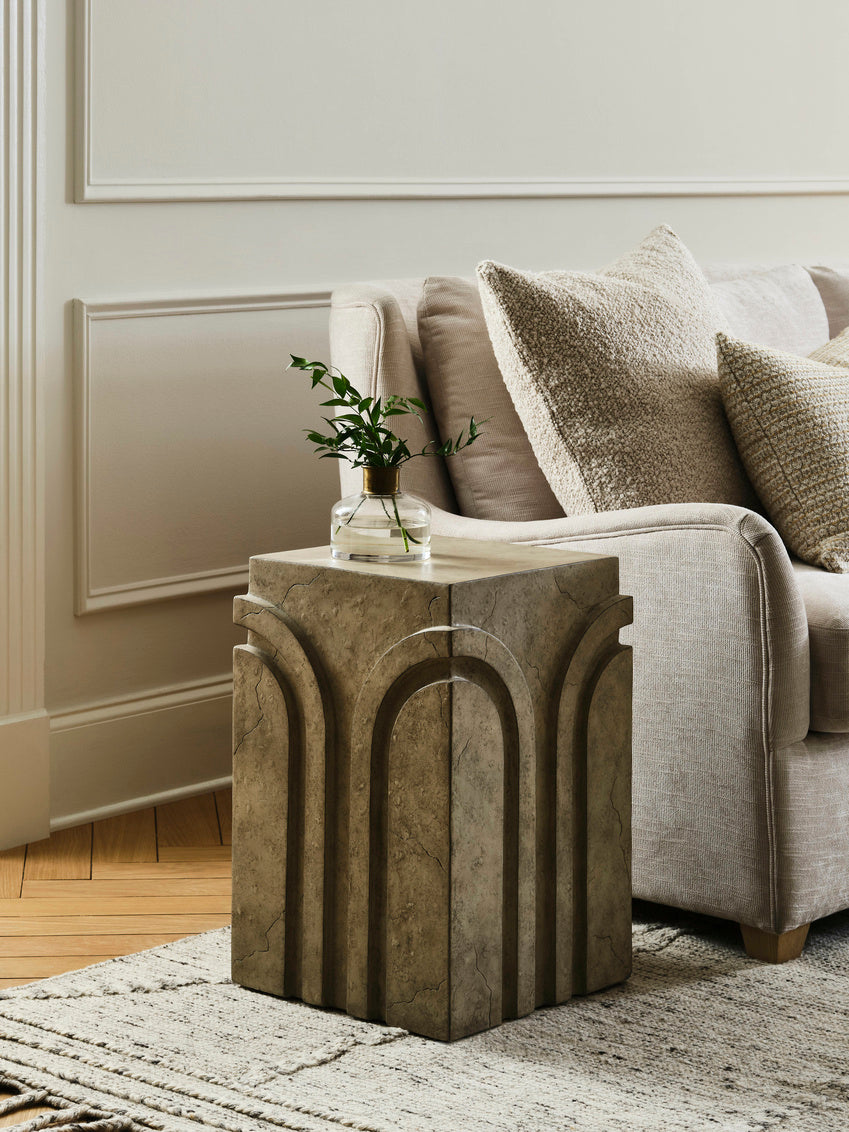 Cassino Concrete Square Accent Table