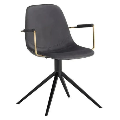 Cassius Swivel Dining Armchair - LOOMLAN - SUNPAN - Dining Chairs