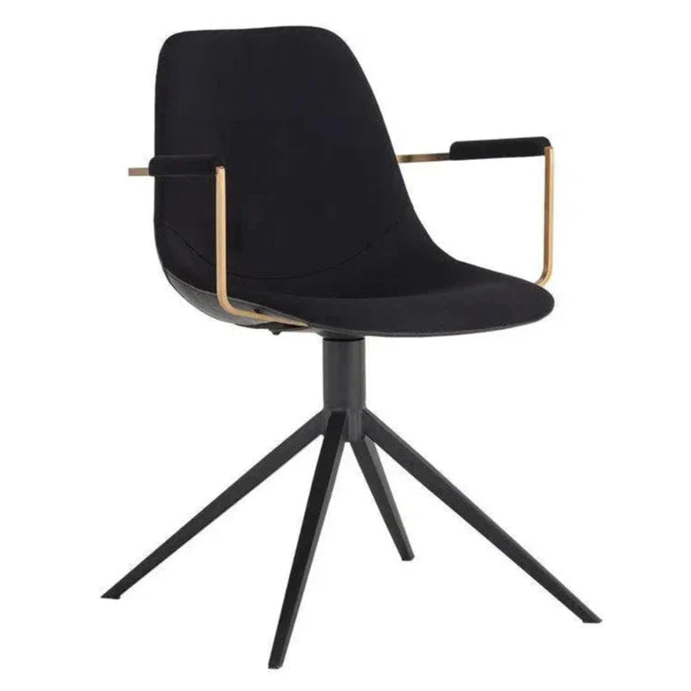 Cassius Swivel Dining Armchair - LOOMLAN - SUNPAN - Dining Chairs