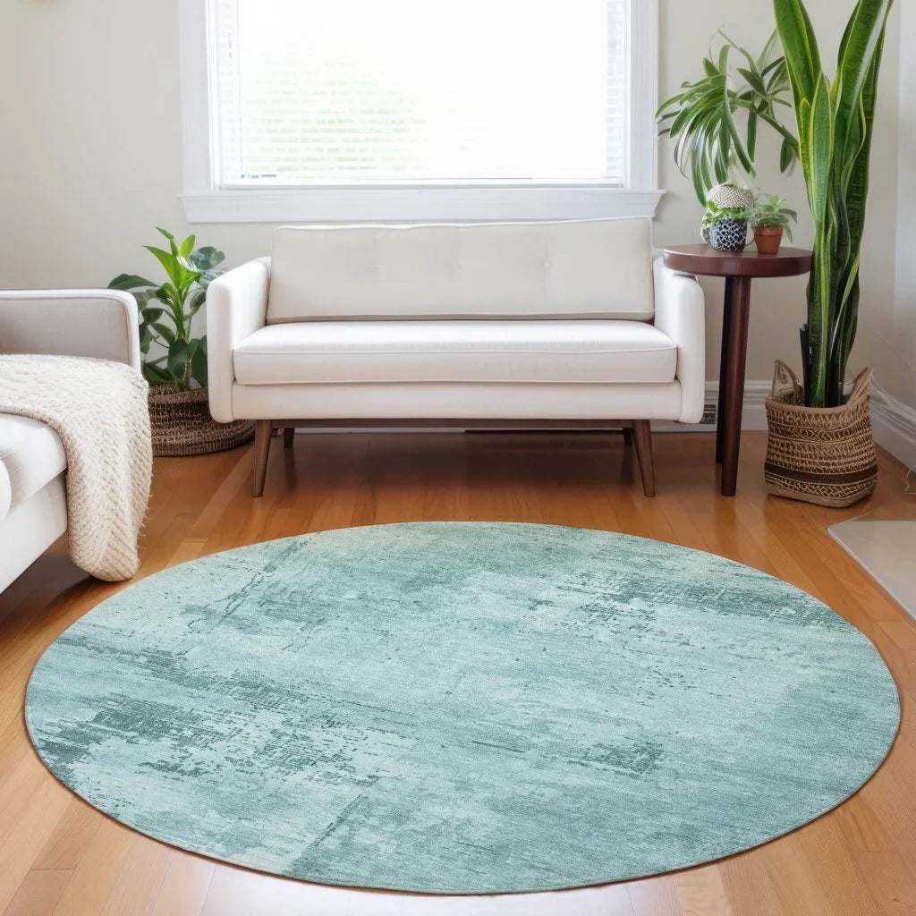 Cassiva Blue Washable Indoor-Outdoor Rug-Outdoor Rugs-LOOMLAN Rugs-LOOMLAN