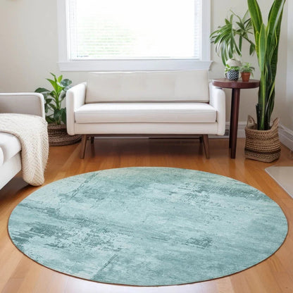 Cassiva Blue Washable Indoor-Outdoor Rug-Outdoor Rugs-LOOMLAN Rugs-LOOMLAN