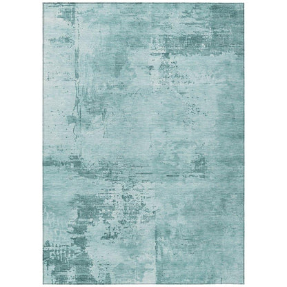 Cassiva Blue Washable Indoor-Outdoor Rug-Outdoor Rugs-LOOMLAN Rugs-2'6" x 3'10"-LOOMLAN
