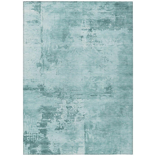 Cassiva Blue Washable Indoor-Outdoor Rug-Outdoor Rugs-LOOMLAN Rugs-2'6" x 3'10"-LOOMLAN