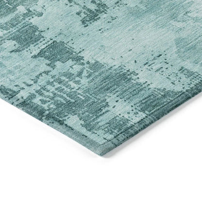 Cassiva Blue Washable Indoor-Outdoor Rug-Outdoor Rugs-LOOMLAN Rugs-LOOMLAN