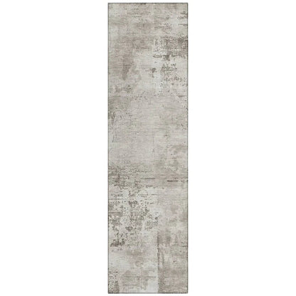 Cassiva Brown Washable Indoor-Outdoor Rug-Outdoor Rugs-LOOMLAN Rugs-2'3" x 7'6"-LOOMLAN