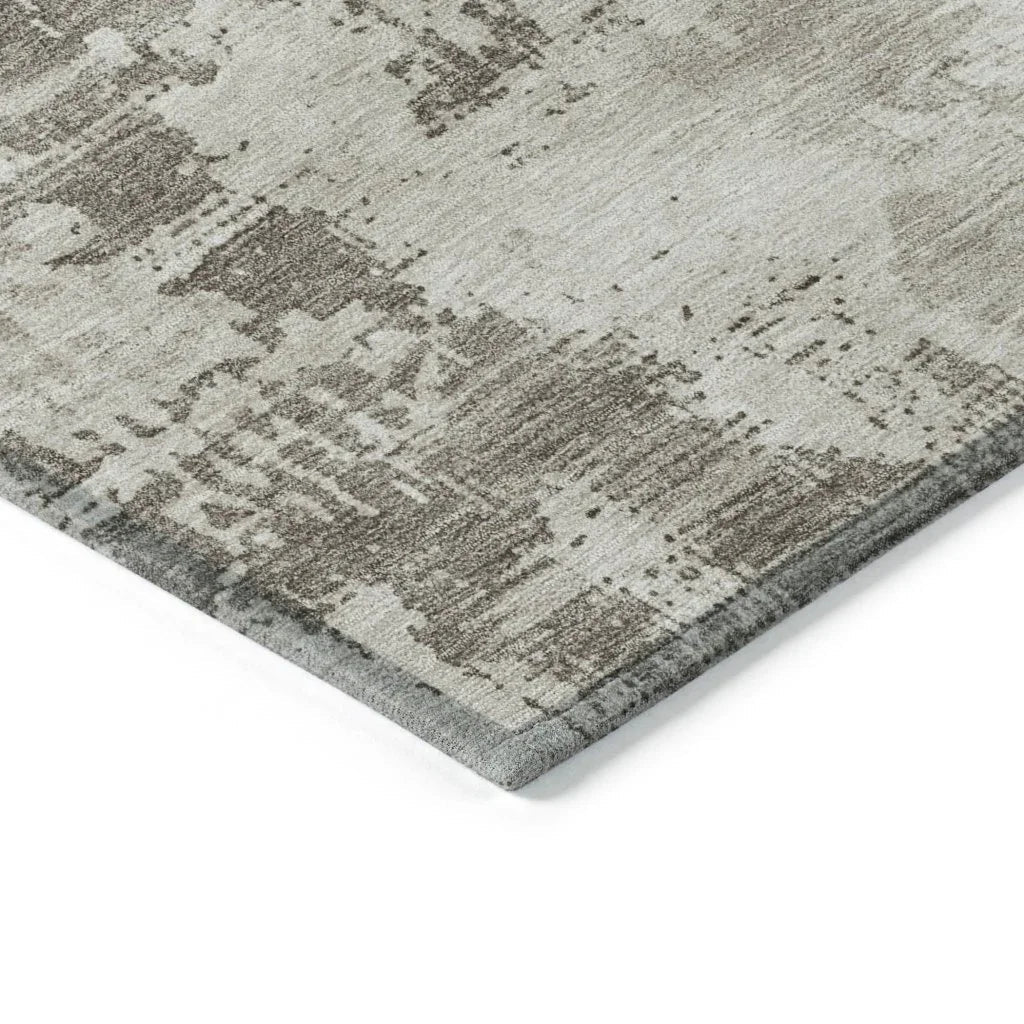 Cassiva Brown Washable Indoor-Outdoor Rug-Outdoor Rugs-LOOMLAN Rugs-LOOMLAN
