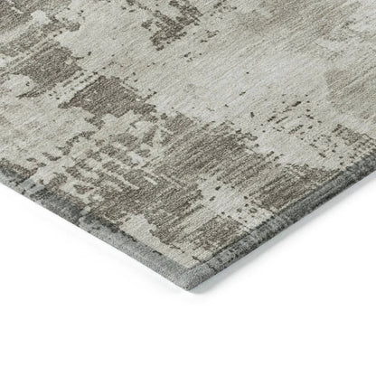 Cassiva Brown Washable Indoor-Outdoor Rug-Outdoor Rugs-LOOMLAN Rugs-LOOMLAN