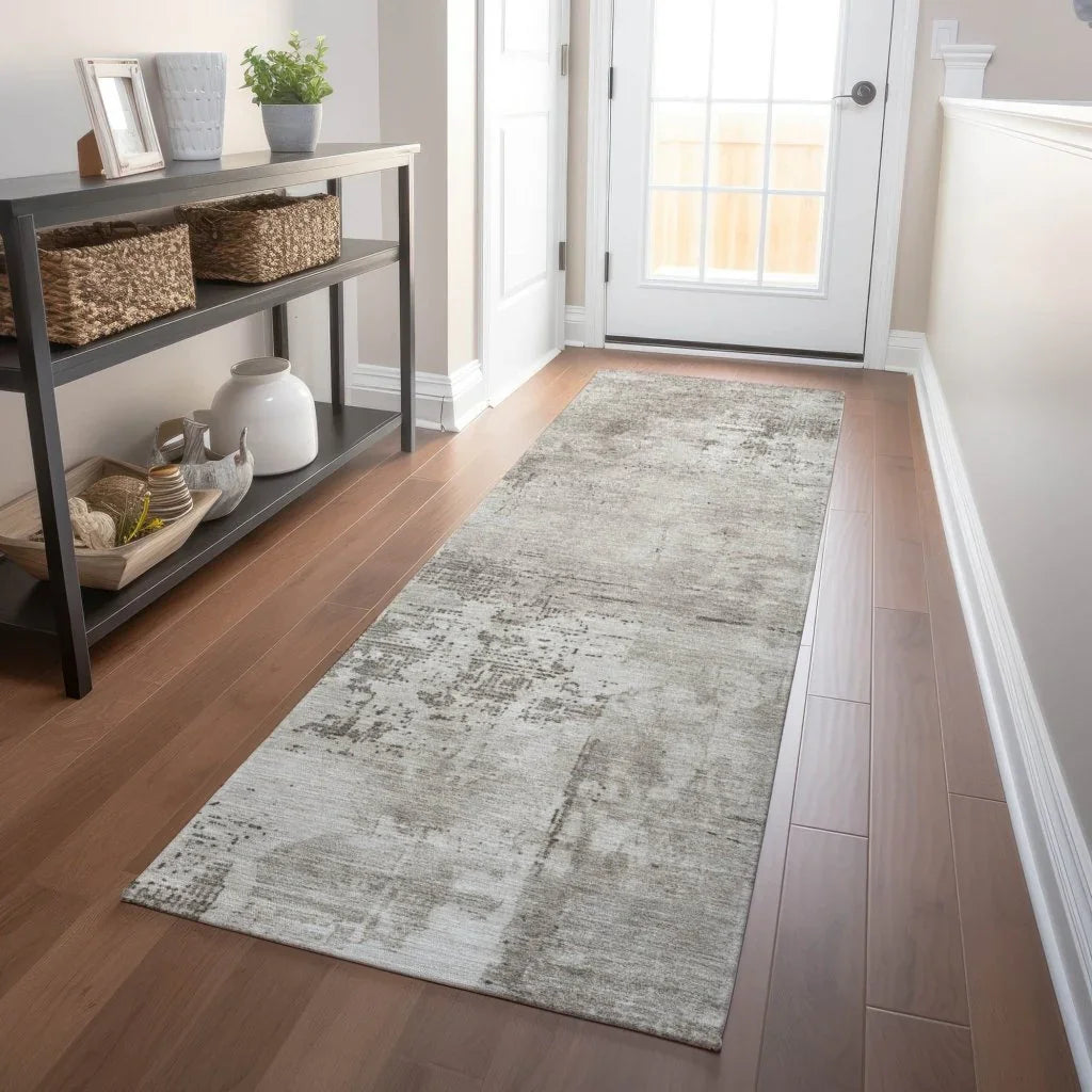 Cassiva Brown Washable Indoor-Outdoor Rug-Outdoor Rugs-LOOMLAN Rugs-LOOMLAN