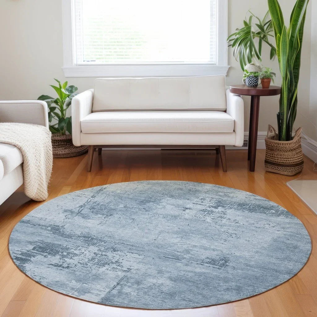 Cassiva Denim Washable Indoor-Outdoor Rug-Outdoor Rugs-LOOMLAN Rugs-LOOMLAN