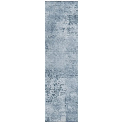 Cassiva Denim Washable Indoor-Outdoor Rug-Outdoor Rugs-LOOMLAN Rugs-2'3" x 7'6"-LOOMLAN