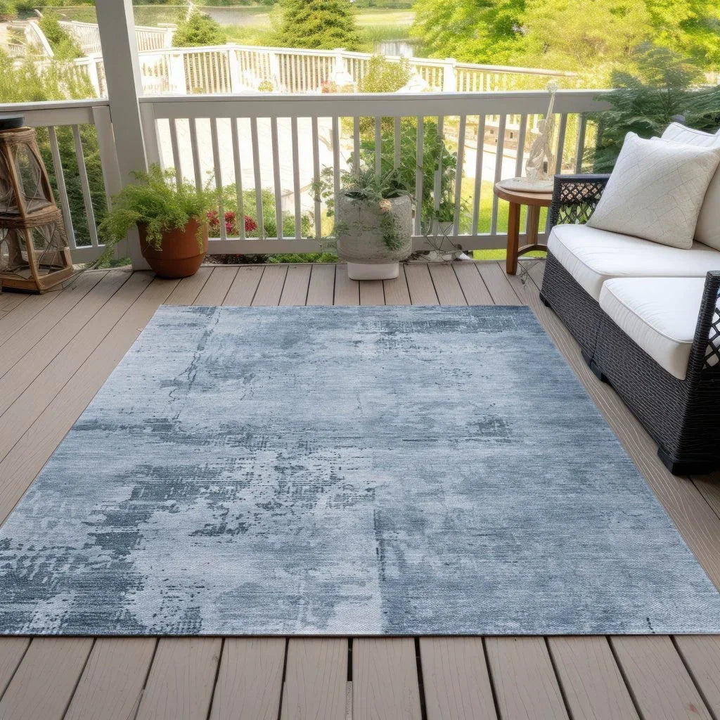 Cassiva Denim Washable Indoor-Outdoor Rug-Outdoor Rugs-LOOMLAN Rugs-LOOMLAN