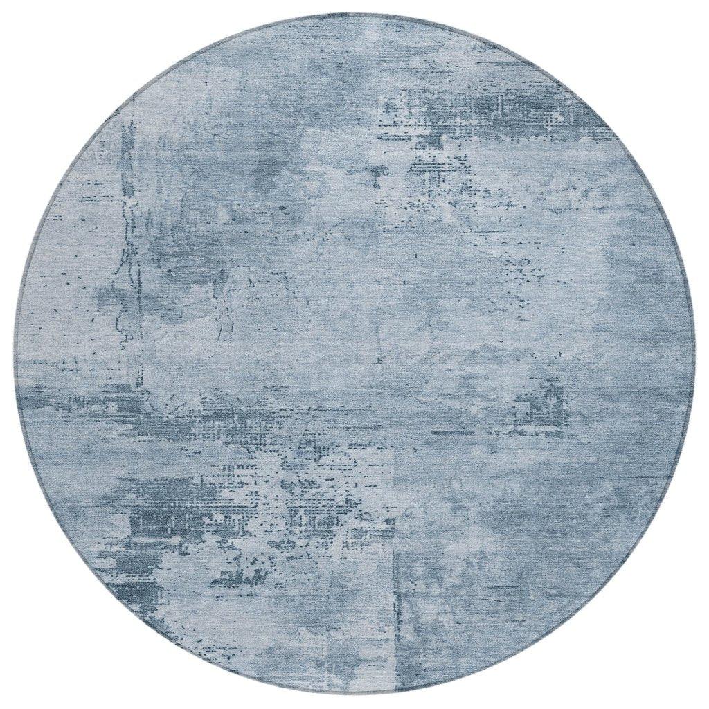 Cassiva Denim Washable Indoor-Outdoor Rug-Outdoor Rugs-LOOMLAN Rugs-8' x 8'-LOOMLAN