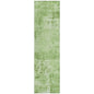 Cassiva Green Washable Indoor-Outdoor Rug-Outdoor Rugs-LOOMLAN Rugs-2'3" x 7'6"-LOOMLAN
