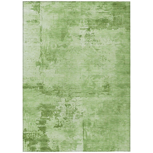 Cassiva Green Washable Indoor-Outdoor Rug-Outdoor Rugs-LOOMLAN Rugs-2'6" x 3'10"-LOOMLAN